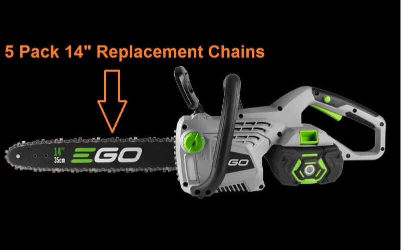 5 Pack 14" Chainsaw Saw Chain Replaces EGO CS1400 CS1401 3/8LP .043 52DL AC1400