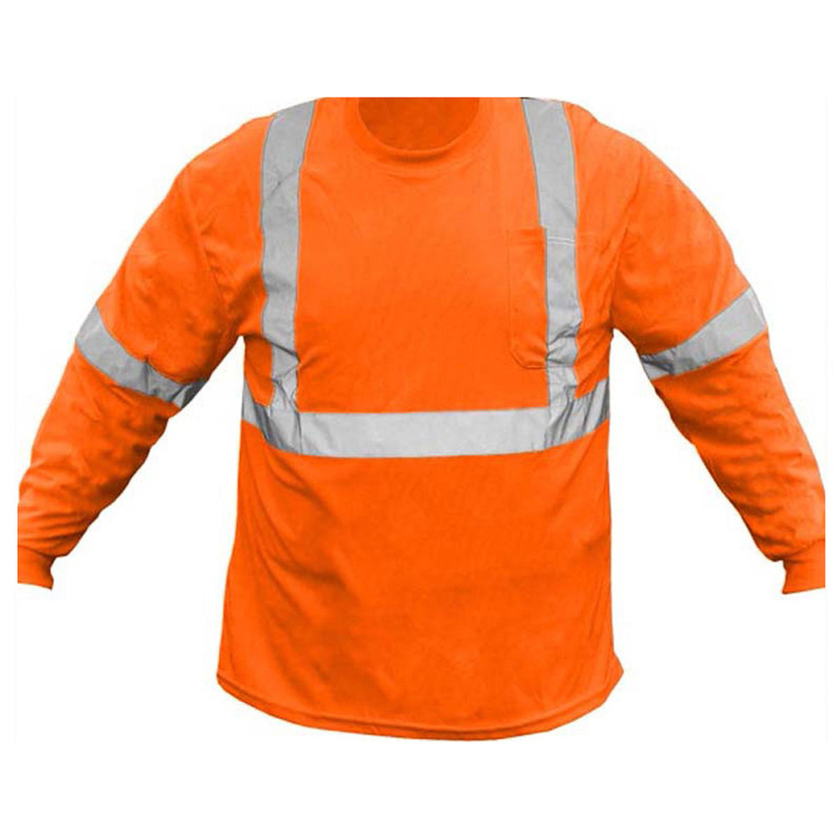 Forester Hi-Vis Orange Class 2 Long Sleeve Safety T-Shirt