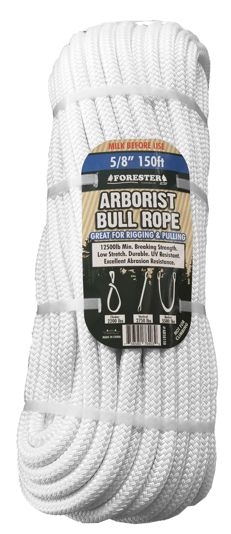 5/8" x 150'  of Arborist Bull Rope
