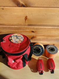 Load image into Gallery viewer, Arborist Tree Workers Throw Line Kit Rope Bag 2-15OZ Bags, 2 Rolls Of Throw Line
